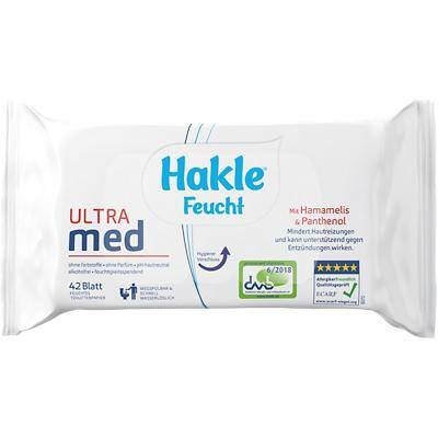 Hakle Feuchtes Toilettenpapier Ultra Med 1-lagig 42 Blatt