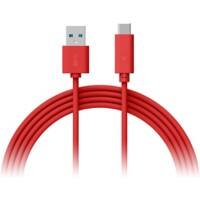 XLAYER 214351 1 x USB C Stecker auf 1 x USB Stecker Kabel 1m Rot