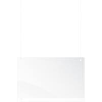 Franken Schutzscheibe für Deckenaufhängung Plexiglas Transparent 100 x 65 cm