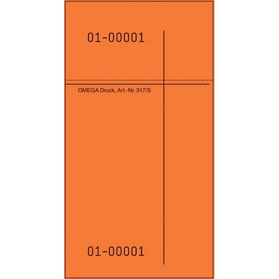 OMEGA Kellnerblock Spezial 14 x 1 x 7,5 cm Orange 10 Stück