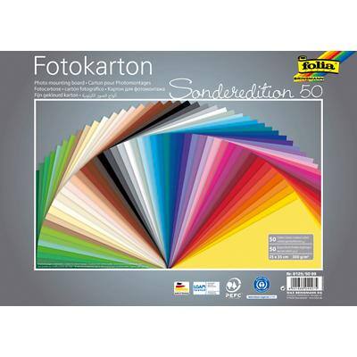 Folia Farbiges Papier Färbig Sortiert 300 g/m² 50 Blatt