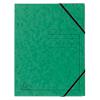 Eckspannmappe Exacompta 555413E Pressspankarton meliert 24 (B) x 0,3 (T) x 32 (H) cm Grün 25 Stück