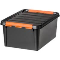 SmartStore Aufbewahrungsbox Pro 15 14 L Schwarz, Orange PP (Polypropylene) 30 x 40 x 19 cm