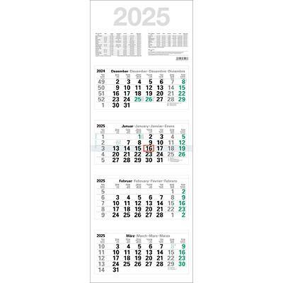 Kalender 2025 Papier Weiß Deutsch Nicht Nachfüllbar