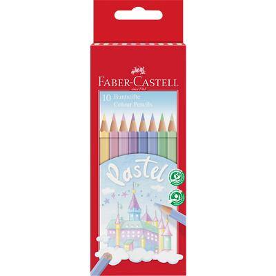 Faber-Castell Buntstifte Pastell 111211 Rot 10 Stück