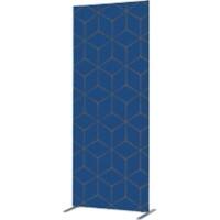 SHOWDOWN Deco Raumteiler Aluminium Blau 870 x 450 x 2.020 mm