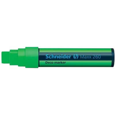 Schneider Maxx 260 Deco-Marker Grün Breit Keilspitze 5 - 15 mm