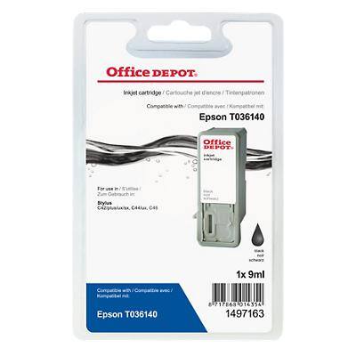 Kompatible Office Depot Epson T036 Tintenpatrone T036140 Schwarz