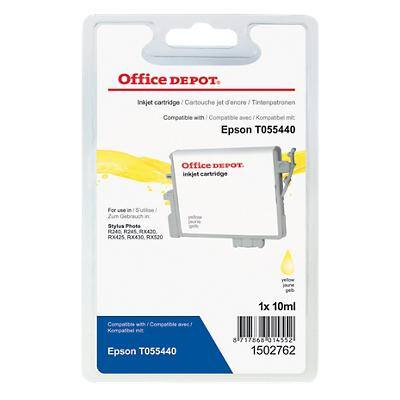 Kompatible Office Depot Epson T0554 Tintenpatrone T055440 Gelb