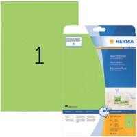 HERMA Etiketten 5151 Neongrün Rechteckig 20 Etiketten pro Packung