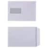Office Depot Briefumschläge Mit Fenster C5 162 (B) x 229 (H) mm Gummiert Weiß 90 g/m² 500 Stück