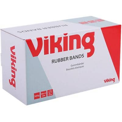 Viking Gummibänder 80 x 1,5 mm Ø 50 mm Rot 500g