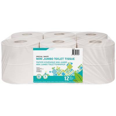 Niceday Professional Toilettenpapier Mini Jumbo 2-lagig 12 Rollen à 557 Blatt