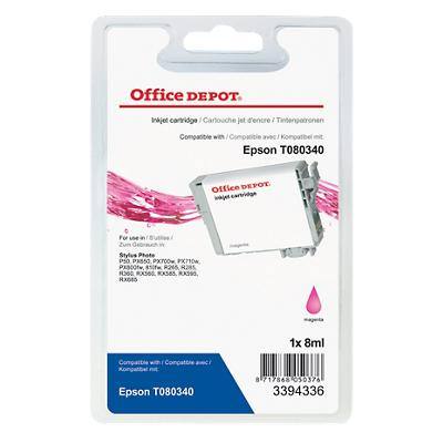 Kompatible Office Depot Epson T0803 Tintenpatrone T080340 Magenta
