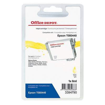 Kompatible Office Depot Epson T0804 Tintenpatrone T080440 Gelb