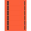 Leitz PC-beschriftbare Selbstklebende Rückenschilder 1686 Für Leitz 1050 Qualitäts-Ordner Rot 39 x 192 mm 150 Stück