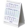 Brepols Schreibtisch-Kalender 2023 3 Monate/1 Seite Weiß Englisch 10,5 x 0,4 x 13 cm