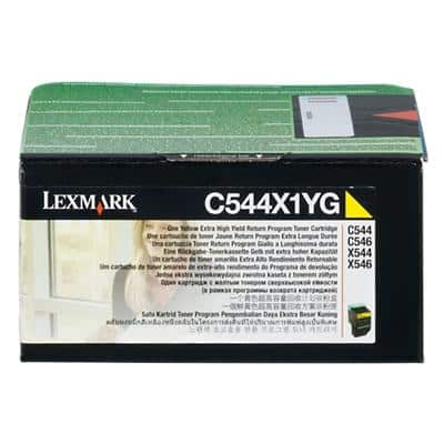 Lexmark C544X1YG Original Tonerkartusche Gelb