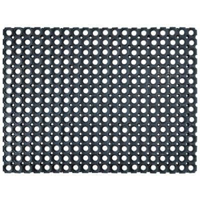 Floortex Fussbodenmatte Honeycomb Schwarz 800 x 600 mm
