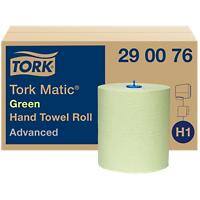 Tork Matic Advanced Papier Falthandtücher Grün 15,000 x 21 cm 290076 6 Rollen à 150 m
