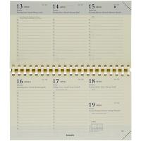Brepols Terminkalender Nachfüllung Omniplan A6 2023 1 Woche/2 Seiten Creme Deutsch, Englisch, Französisch, Italienisch, Niederländisch, Spanisch 9,5 x 1 x 16 cm