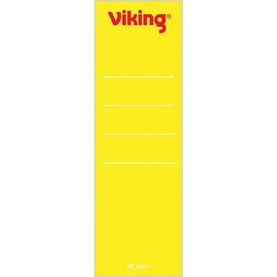 Viking Rückenschilder Spezial Kurz 60 x 191 mm Gelb 10 Stück