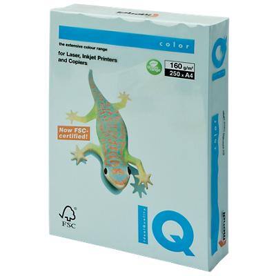 IQ Farbiger Kopierkarton DIN A4 160 gsm Hellblau BL29 250 Blatt