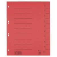 Bene 1 bis 10 Trennblätter DIN A4 Rot 10-teilig Pappkarton 6 Löcher 97300RT 100 Stück