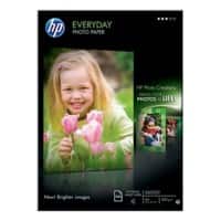 HP Inkjet Everyday Fotopapier Glänzend DIN A4 200 g/m² Weiß 100 Blatt