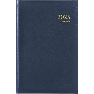Brepols Saturnus Luxe Lima Buchkalender 2025 Spezial 1 Tag / 1 Seite Deutsch, Englisch, Französisch, Niederländisch Blau
