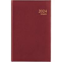 Brepols Buchkalender 2025 Spezial 1 Tag / 1 Seite Deutsch, Englisch, Französisch, Niederländisch Burgunder