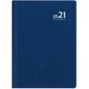 Zettler Buchkalender 610 A6 2021 1 Tag/1 Seite Kunststoff Blau Deutsch, Englisch, Französisch, Russisch 9,5 x 13,5 cm