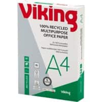 Viking Bright-White A4 Druckerpapier Recycelt 100% 80 g/m² Glatt Weiß 500 Blatt