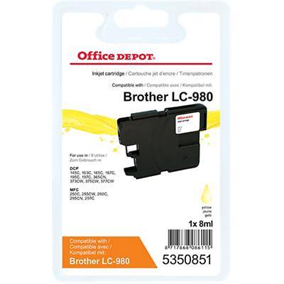 Kompatible Office Depot Brother LC980Y Tintenpatrone Gelb