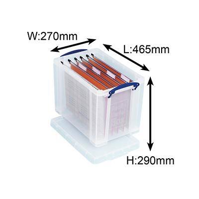 Really Useful Box Aufbewahrungsbox 24C 24 L Transparent Kunststoff 27 x 46,5 x 29 cm