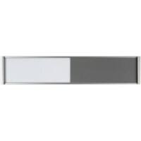 Ultradex Türschild Frei / Belegt 314577 Aluminium Silber 180 x 36 mm