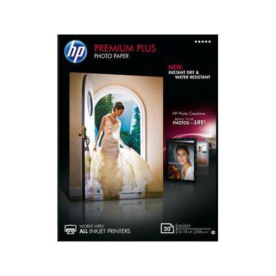 HP Fotopapier Premium Plus 13 x 18 cm 300 g/m² Weiß 20 Blatt