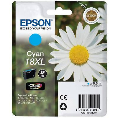 Epson 18XL Original Tintenpatrone C13T18124010 Cyan