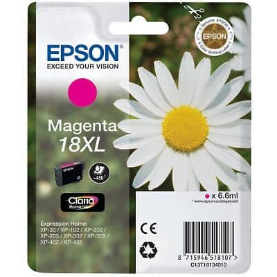 Epson 18XL Original Tintenpatrone C13T18134010 Magenta
