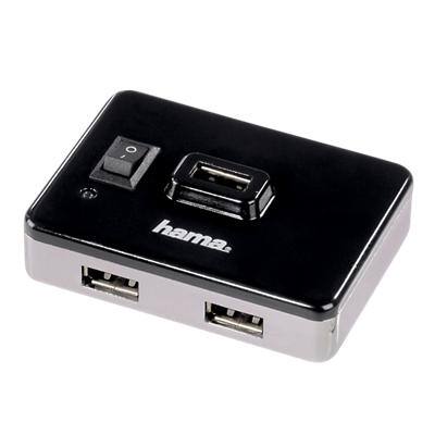 Hama USB-Hub 2.0 inkl. Netzteil 4