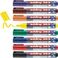 edding 363 Whiteboard-Marker Farbig sortiert Breit Keilspitze 1 - 5 mm 8 Stück