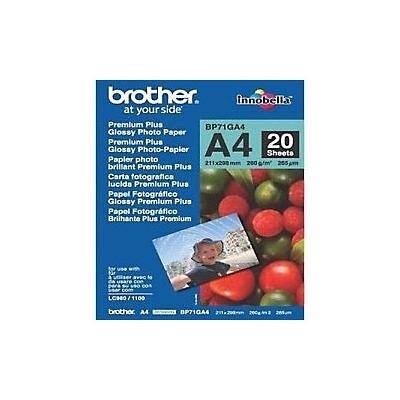 Brother Inkjet Fotopapier BP71GA4 A4 260 g/m² Weiß