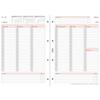 Chronoplan Organizereinlage Wochenplan DIN A4 1 Woche / 2 Seiten (in Spalten)