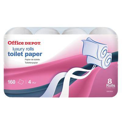 Office Depot Toilettenpapier 404578 4-lagig 8 Rollen à 160 Blatt