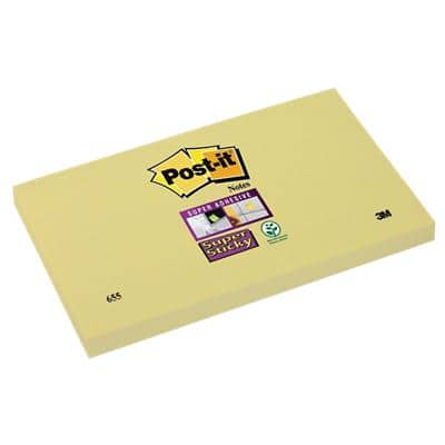 Post-it Super Sticky Notes 65512SY 127 x 76 mm Gelb
