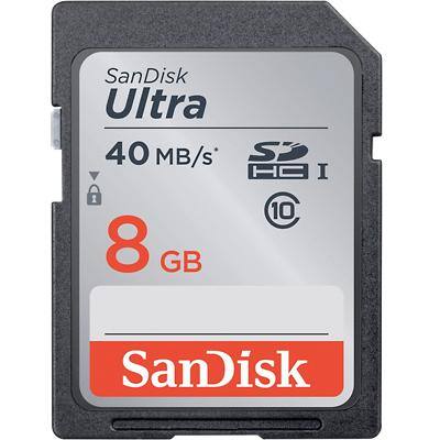 SanDisk Secure Digital High Capacity (SDHC) Speicherkarte Ultra 8 GB
