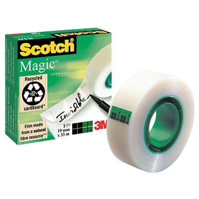 Scotch Magic Tape 810 Klebeband 19 mm x 33 m Transparent 14 Rollen