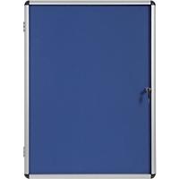 Bi-Office Enclore Indoor Abschließbarer Schaukasten Non-Magnetisch 16 x A4 94 (B) x 128,8 (H) cm Blau