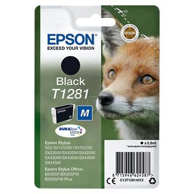 Epson T1281 Original Tintenpatrone C13T12814012 Schwarz
