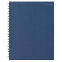 Office Depot Notebook DIN A4+ Kariert Spiralbindung Hartpappe Blau Perforiert 160 Seiten 80 Blatt